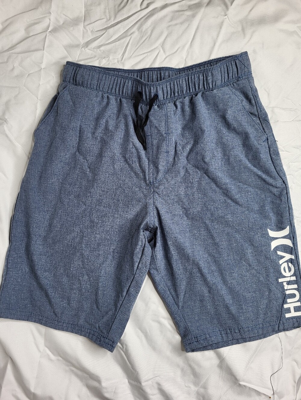 Hurley Boy's Heather Navy Athletic Drawstring Shorts